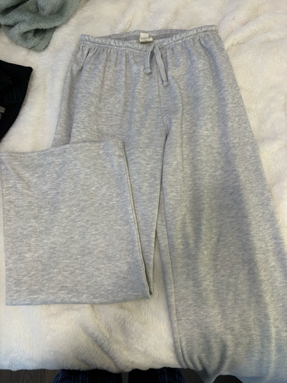 SHEIN Light Gray Teen Drawstring Sweatpants
